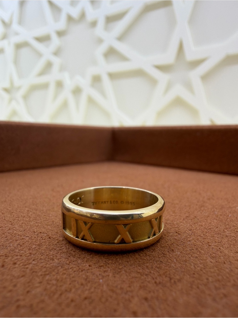 Tiffany & Co Vintage 1995 Atlas Ring Size 5